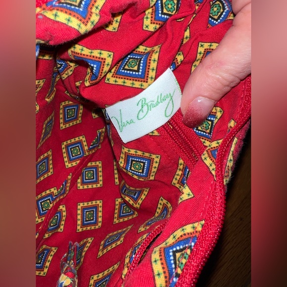 Vera Bradley Molly Small Shoulder Purse Retired Design Villa Red - Picture 5 of 5